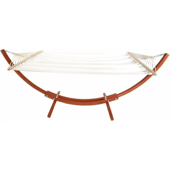 ONCLOUD Hammock Wood Arc Stand with Double Hammock (10.5 ft)