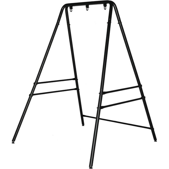 ONCLOUD Outdoor Hanging Chair Stand, Heavy-Duty 450 LBS Support Outdoor Hammock Chair Stand for Patio, Garden, and Backyard, Black