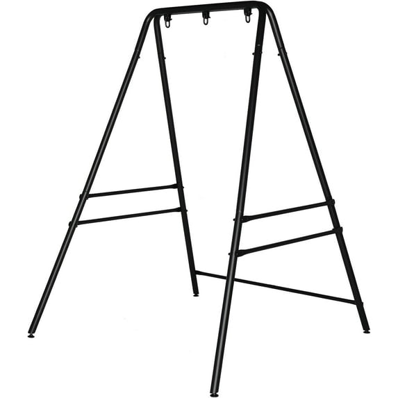 ONCLOUD Outdoor Hanging Chair Stand, Heavy-Duty 450 LBS Support Outdoor Hammock Chair Stand for Patio, Garden, and Backyard, Black