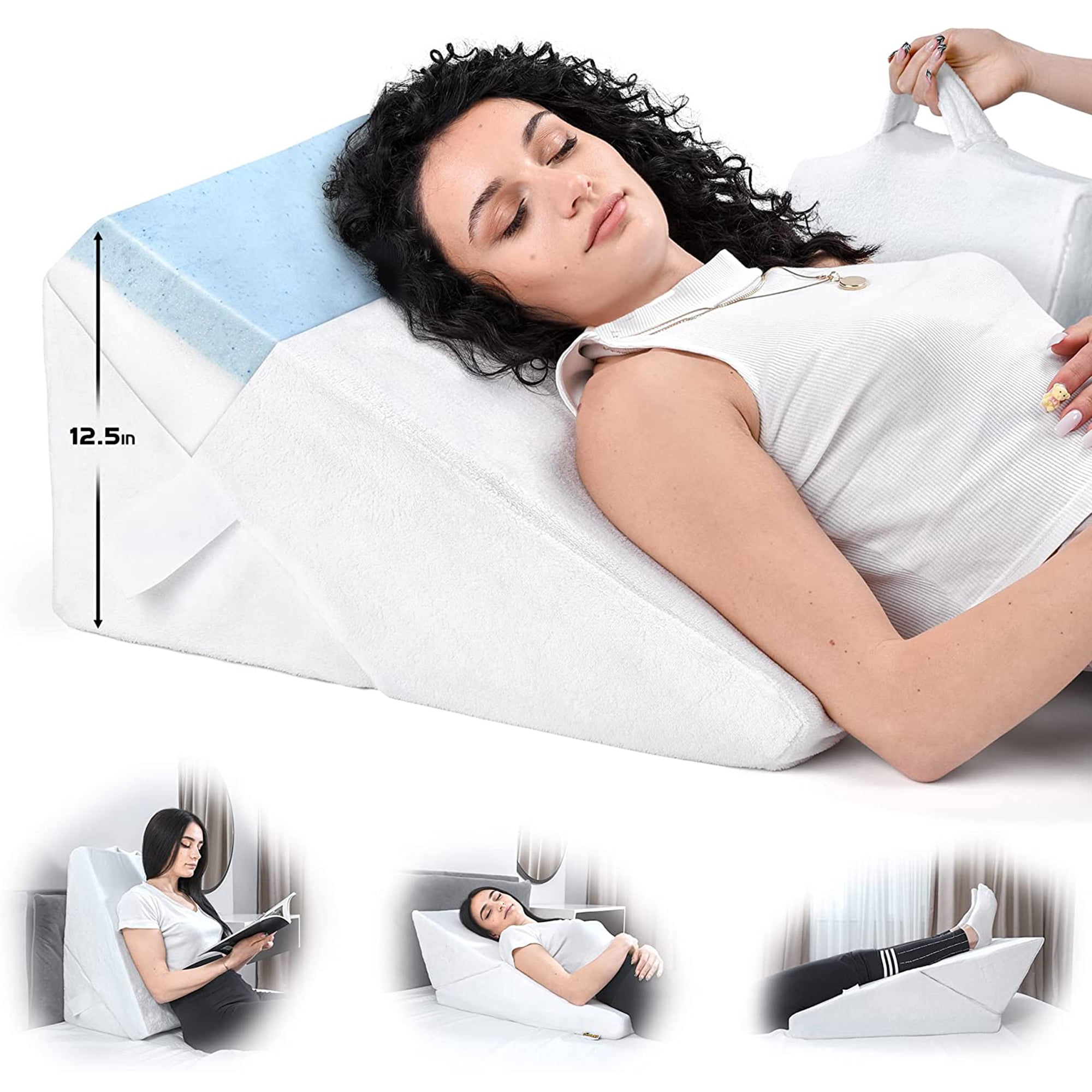 https://i5.walmartimages.com/seo/ONDEKT-Wedge-Pillow-for-Sleeping-Multipurpose-Pillows-with-Cooling-Gel-Memory-Foam-Top-White_e9115721-ccfe-46b5-8155-24bb9602605e.4cfd81a7d605051bfceb5f27728d6f83.jpeg