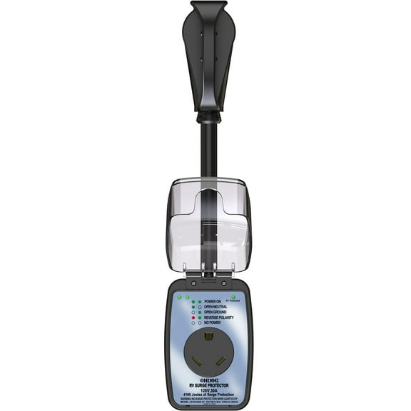 ONDOG 30Amp Surge Protector for rv with Waterproof Cover and Circuit Analyzer 125V.