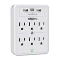 ONDOG Multi Plug Outlet Surge Protector with 6 Outlets and 3 USB Ports ...