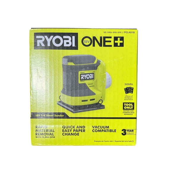 ONE+ 18-Volt Cordless 1/4 Sheet Sander (Tool Only)