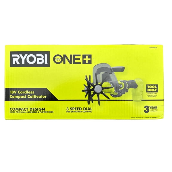 RYOBI ONEAND 18V Cordless Compact Battery Cultivator Tool ONLY P2909BTL