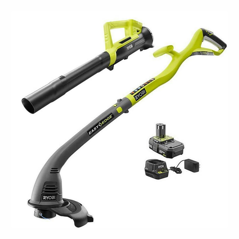 ONE 18V Cordless String Trimmer Edger and Blower Sweeper Combo