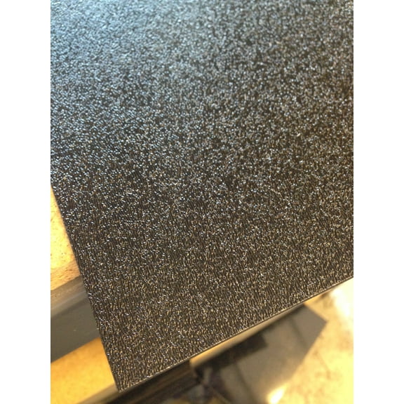 ONE- BLACK ABS PLASTIC SHEET 1/4" Thick 12" X 24" Nominal