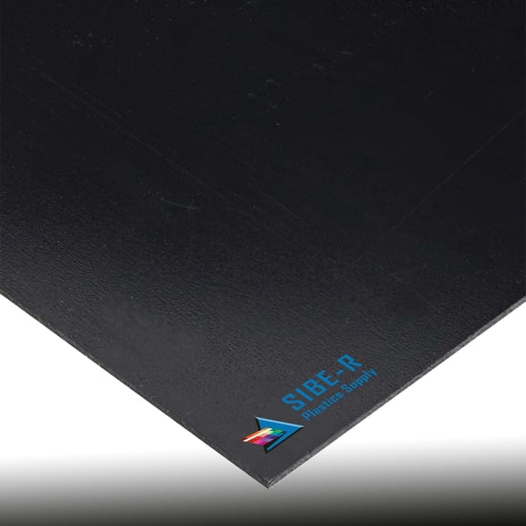 ONE- BLACK KYDEX V (P1), .093" Thick 24" x 24" PLASTIC SHEET