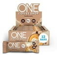 thumbnail image 1 of ONE Coffee Shop Protein Bars Caffeine, Vanilla Latte, Gluten Free with 20g Protein and only1g Sugar, Guilt-Free Snacking for High Protein Diets, 2.12 oz (12 Count), 1 of 6