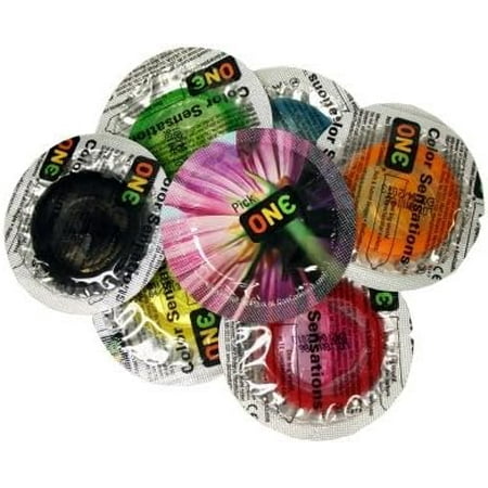 ONE Color Sensations Variety Pack Latex Condoms, 12 Count