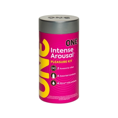 ONE Condoms Intense Arousal Pleasure Kit, Condom Lubricant and Sex Toys Kit