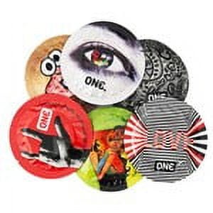 ONE Extreme Ribs + Silver Lunamax Pocket Case, Ribbed Studded Lubricated Latex Condoms -12 Count