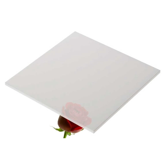 ONE- FROSTED ACRYLIC PLASTIC SHEET 1/4" 24" X 24"