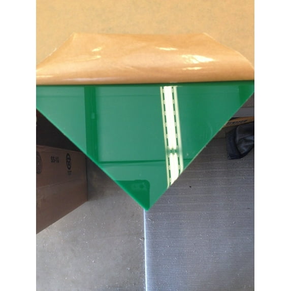 ONE-GREEN ACRYLIC #2030- TRANSLUCENT PLASTIC SHEET 1/8" Thick 12" X 24" Nominal