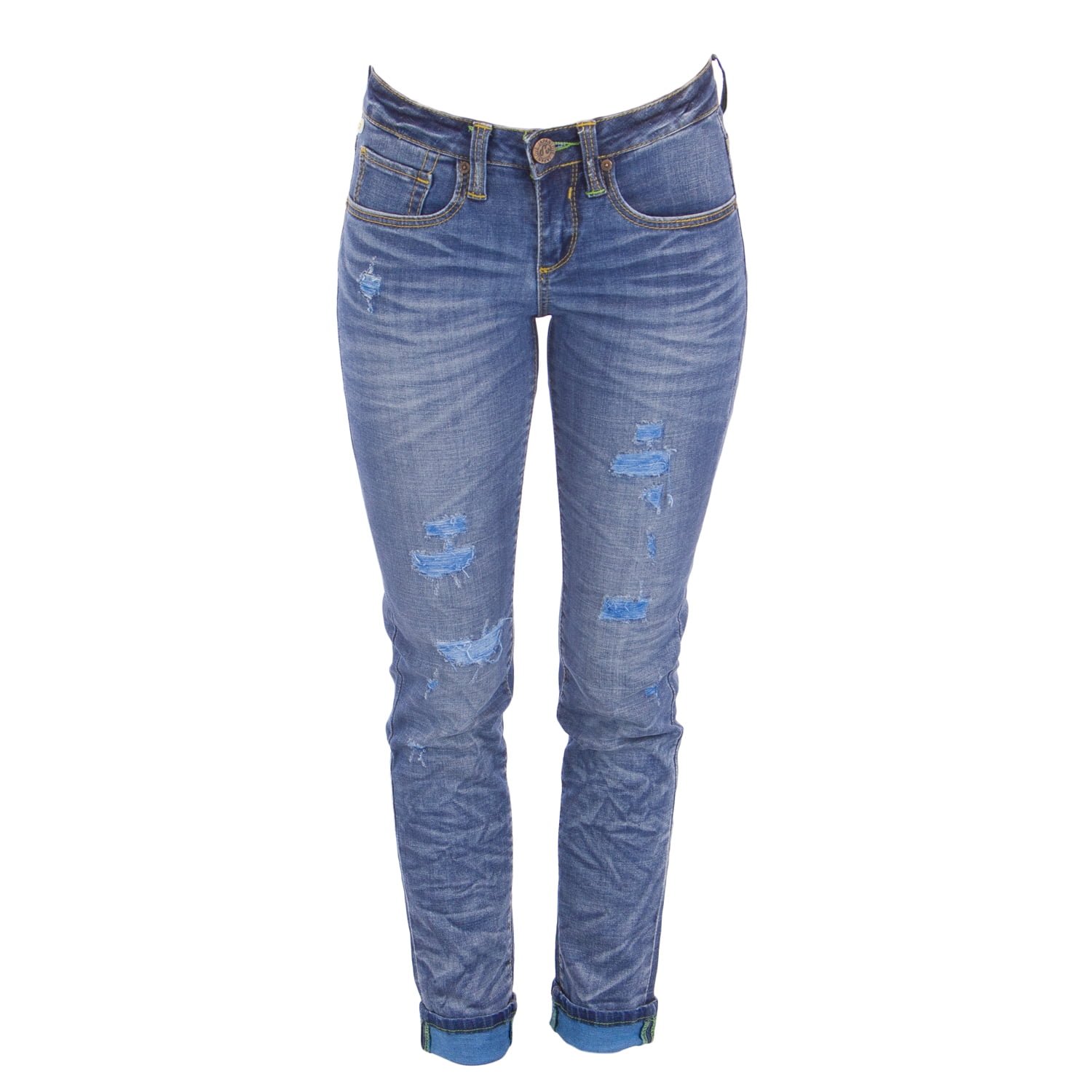 womens cigarette fit jeans ONE GREEN ELEPHANT Women's Bogota Cigarette Fit Jeans Sz X-Small(W26) Blue