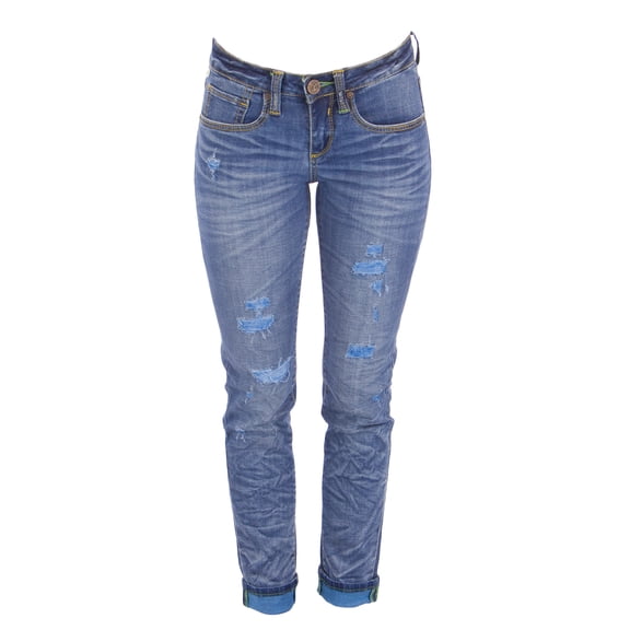 ONE GREEN ELEPHANT Women's Bogota Cigarette Fit Jeans Sz X-Small(W26) Blue