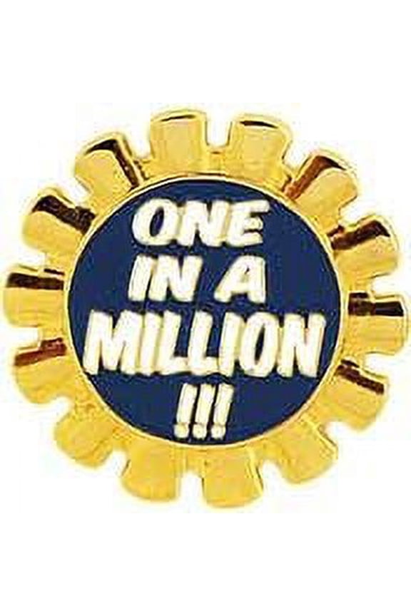 ONE IN A MILLION!!! PIN - Original Artwork Backpack Enamel Lapel Pin - 1"