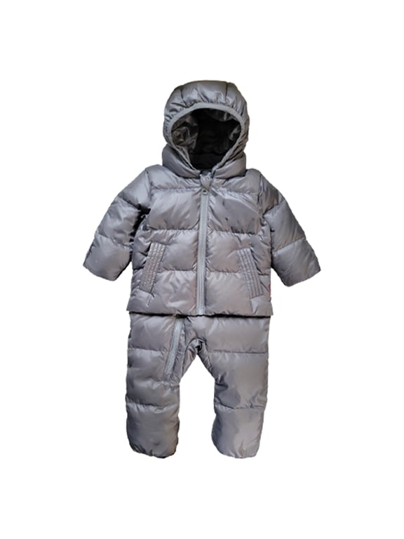 The Road Coat Premium Snow Suit | Car Seat Safe Winter Jacket for Infants & Toddlers | Crash Tested, Easy In & Out | Unisex Design | For Newborns to 24 Months (Platinum, 18/24 Month)
