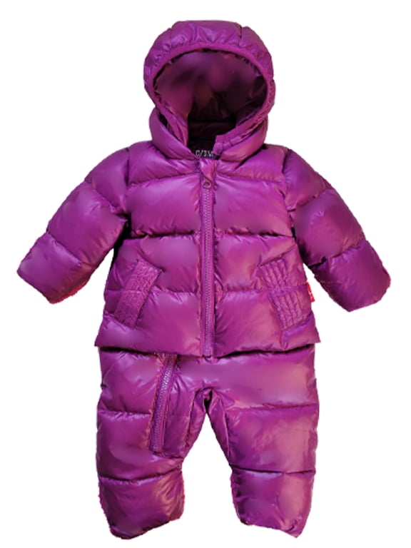 The Road Coat Premium Snow Suit | Car Seat Safe Winter Jacket for Infants & Toddlers | Crash Tested, Easy in & Out | Unisex Design | for Newborns to 24 Months (Plum, 3/6 Month)