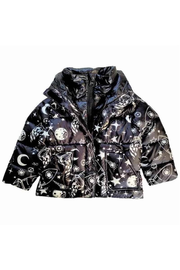 The Road Coat Vegan | Car Seat Safe Winter Jacket | Crash Tested | Two-Layer Zipper System | Allergy-Friendly Insulation | Baby & Toddler Winter Coats | Unisex 6 Months–8 Years | Rocketship