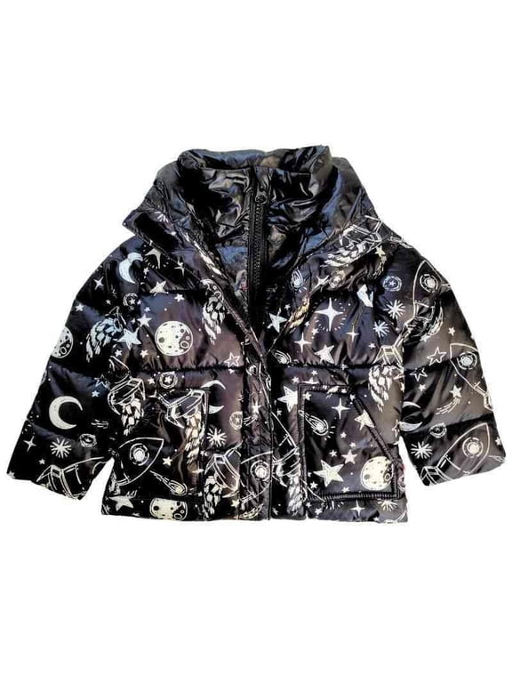 The Road Coat Vegan | Car Seat Safe Winter Jacket | Crash Tested | Two-Layer Zipper System | Allergy-Friendly Insulation | Baby & Toddler Winter Coats | Unisex 6 Months–8 Years | Rocketship