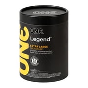 ONE Legend XL Condoms | 36 Pack | Extra Large & Flared Condom | Contoured Shape | Nontoxic, Non-GMO | Triple-Tested