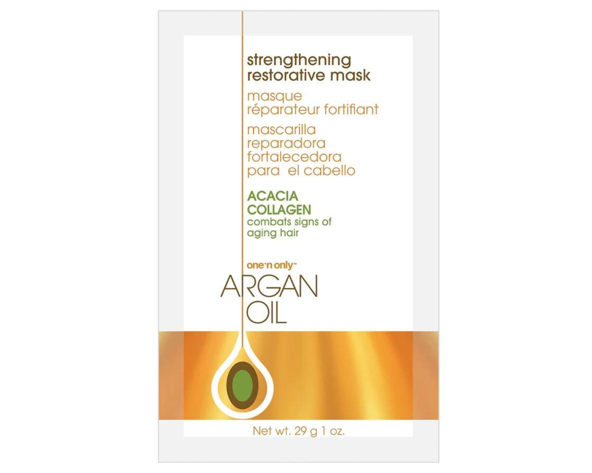 ONE 'N ONLY Argan Oil Strengthening Restorative Mask Packet (1oz) ONE 'N ONLY Argan Oil Strengthening Restorative Mask Packet (1oz)