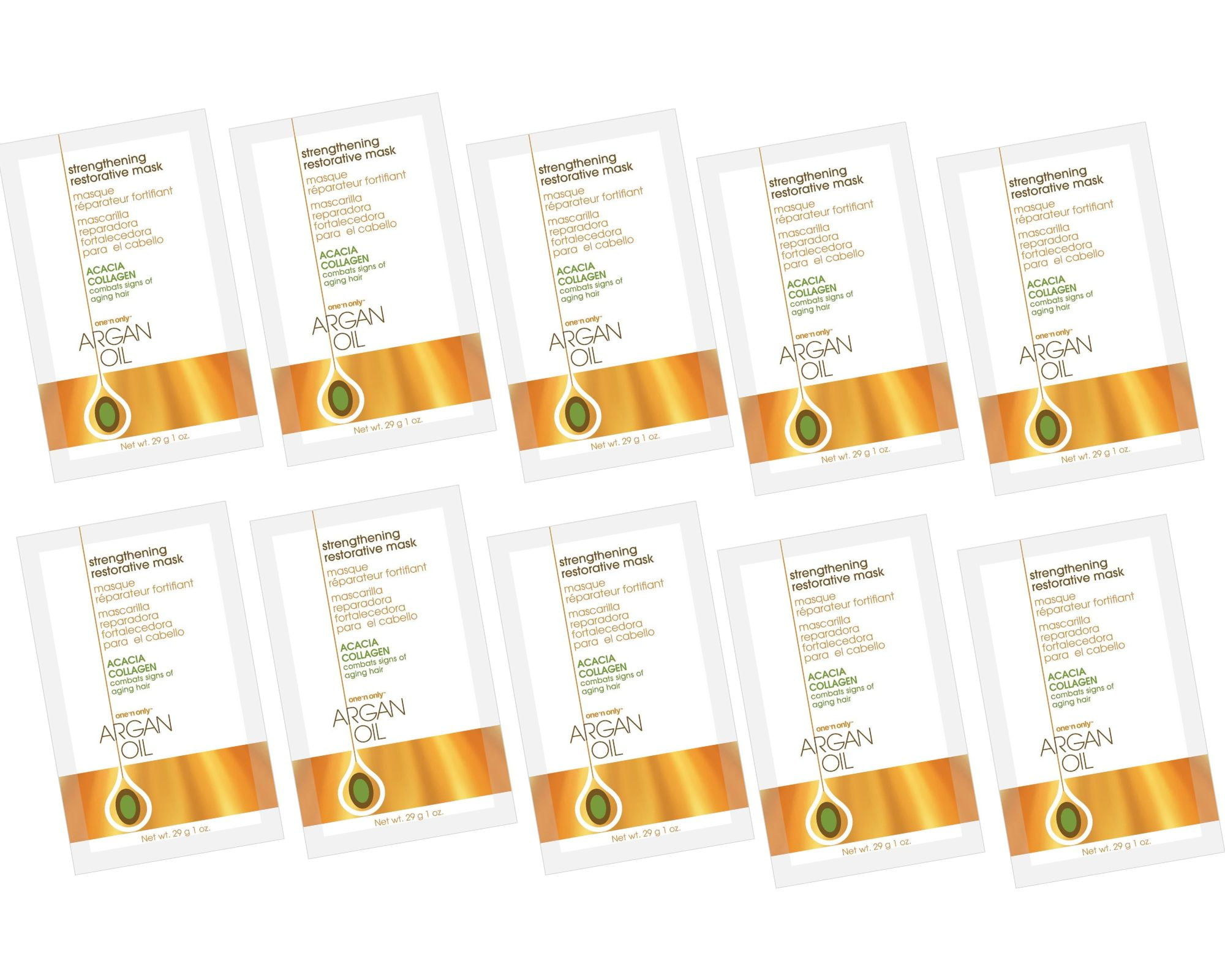 ONE N ONLY - Argan Oil - Strengthening Restorative Mask 10 Pack