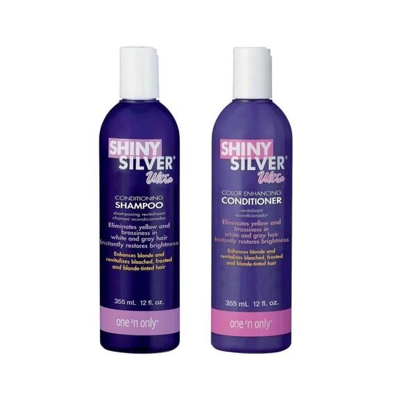 ONE N ONLY Shiny Silver - (Shampoo+Conditioner) 12 oz