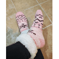 thumbnail image 1 of ONE PAIR Snuggle Feet Women's Ultra Soft Sherpa Fleece Lined Slipper Socks, Comfy Booties With Grippers, Warm Winter Socks, 1 of 7