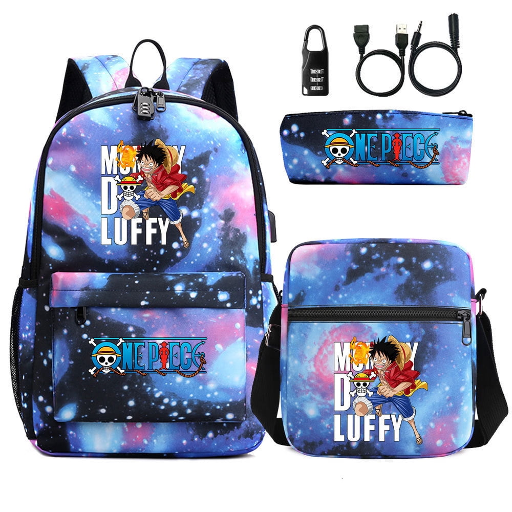 ONE-PIECE Anime Travel Backpack for Teens/Womens/Mens/ Casual Daypack ...