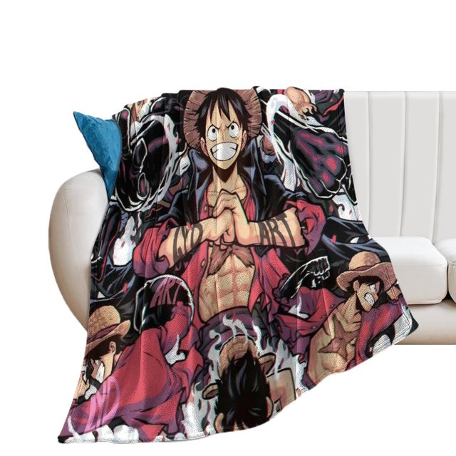 ONE PIECE／ワンピースCartoon Anime Soft Plush Blanket And Bed Blanket 50"x60