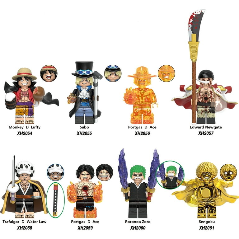 ONE PIECE Custom Building Block X 8 Set J - Walmart.com