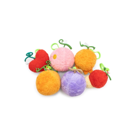 CultureFly One Piece Devil Fruit Plush Blind Clips Blind Bag, Includes 1 Mystery Plush Keychain