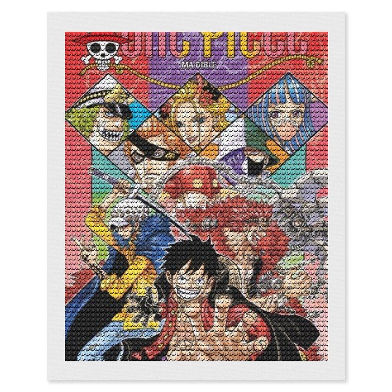 ONE PIECE Diamond Art Kits DIY Painting, Anime Diamond Kits Painting