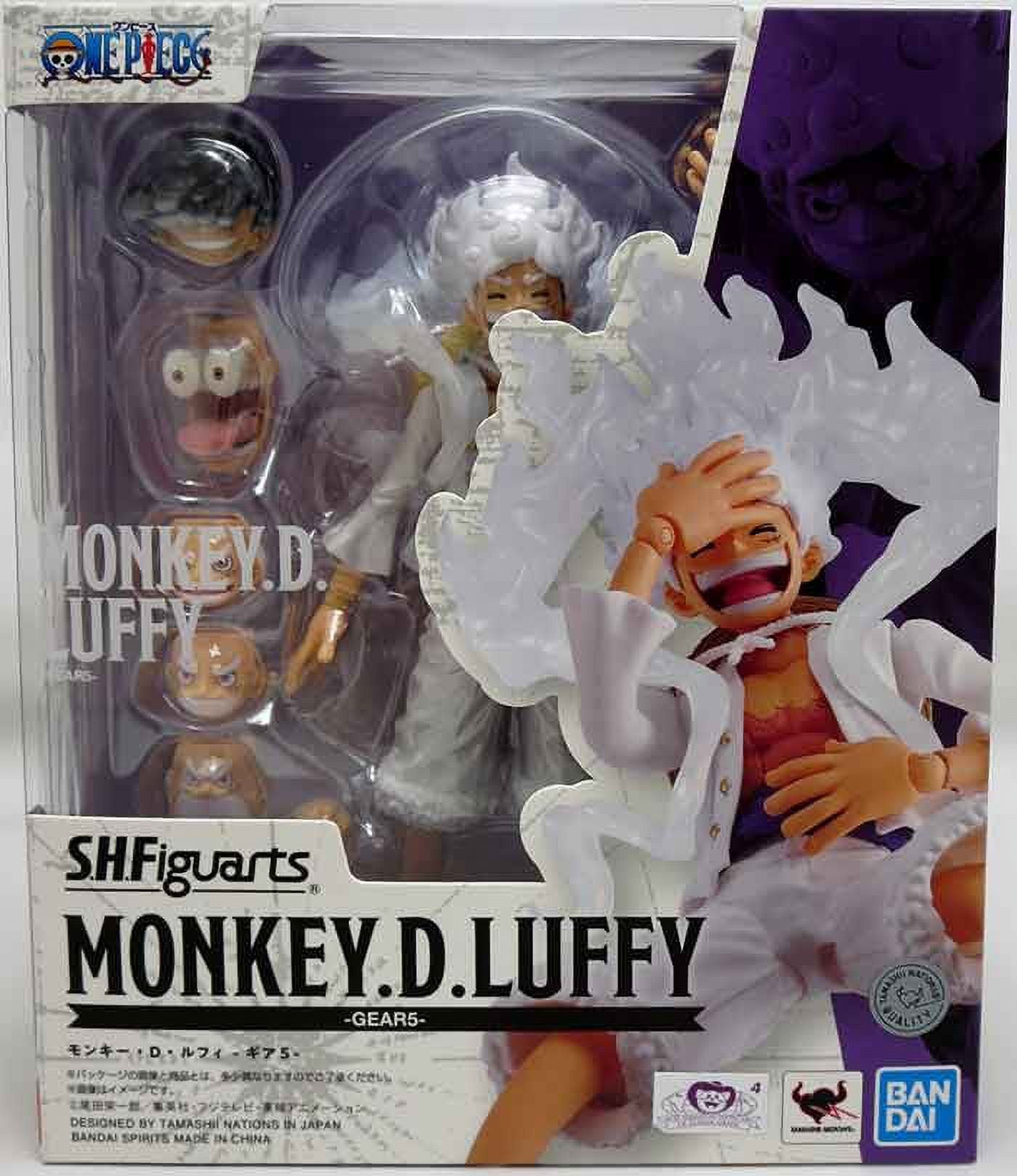 S.H. Figuarts One Piece: Monkey D Luffy Gear5 - 6-Inch Anime Hero