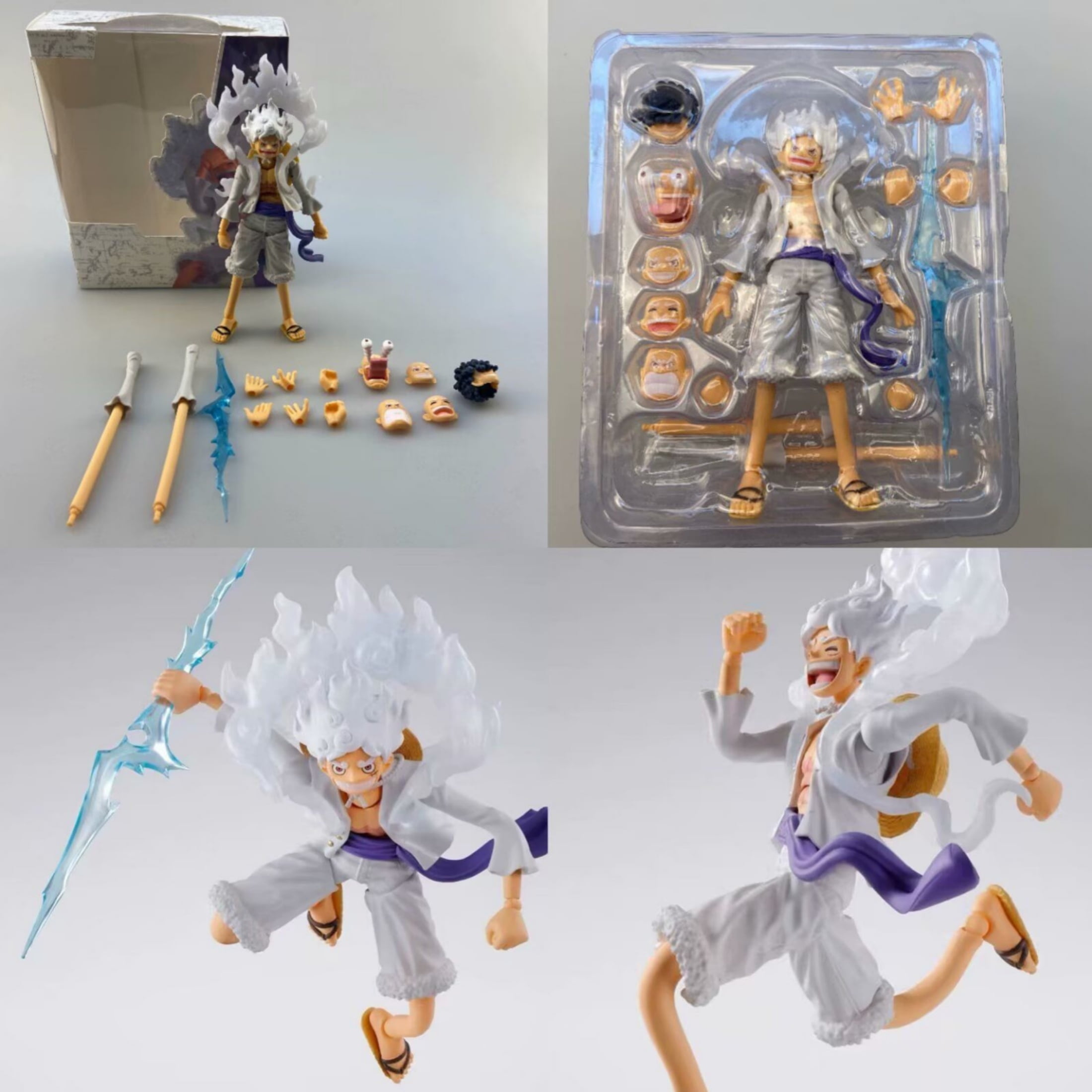 ONE PIECE One Piece Monkey D. Luffy Gear 5 Action Figure, 6"