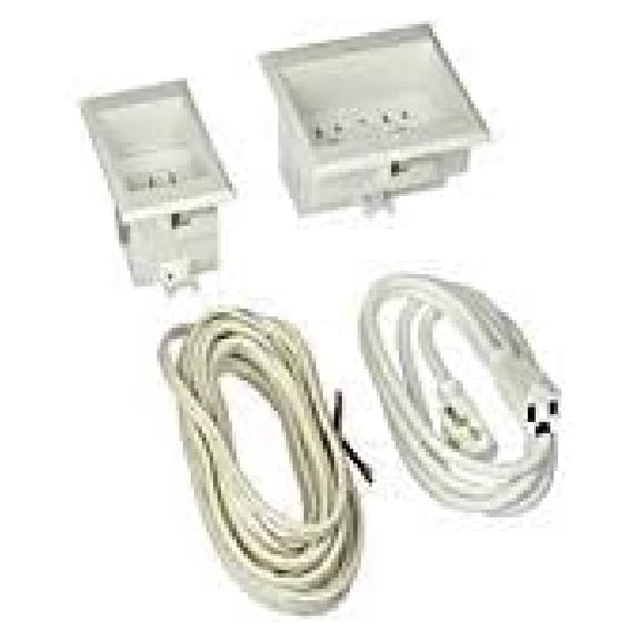ONE-PRO-18 Single in-Wall Cable Management for Wall-Mounted TVs, 18' NM-B Cable, White
