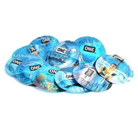 ONE Pleasure Plus + Brass Lunamax Pocket Case, Premium Lubricated Latex Condoms-24 Count (Bulk)