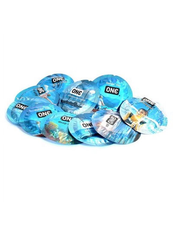 ONE Pleasure Plus + Brass Lunamax Pocket Case, Premium Lubricated Latex Condoms-24 Count (Bulk)