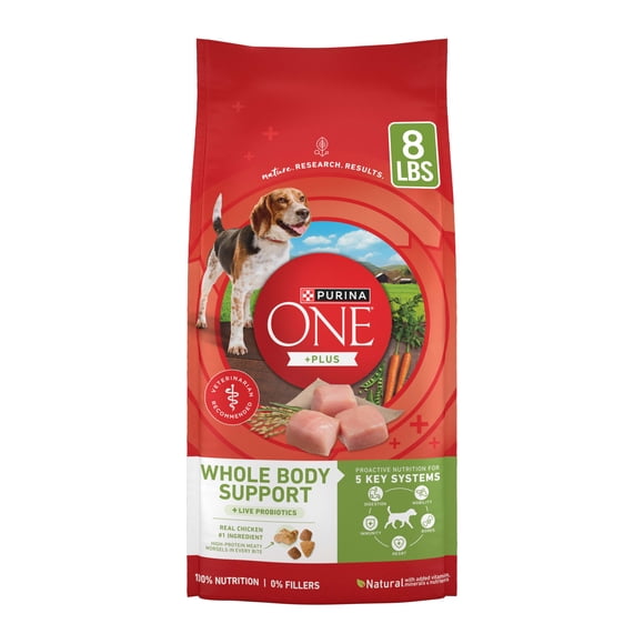 Purina ONE PlusWhole BodySupport With Chicken Dry Dog Food, 8 lb.