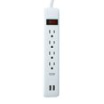 thumbnail image 1 of ONE Power PSS421 4-Outlet Surge Protection Power Strip with 2 USB Ports, 1 of 10
