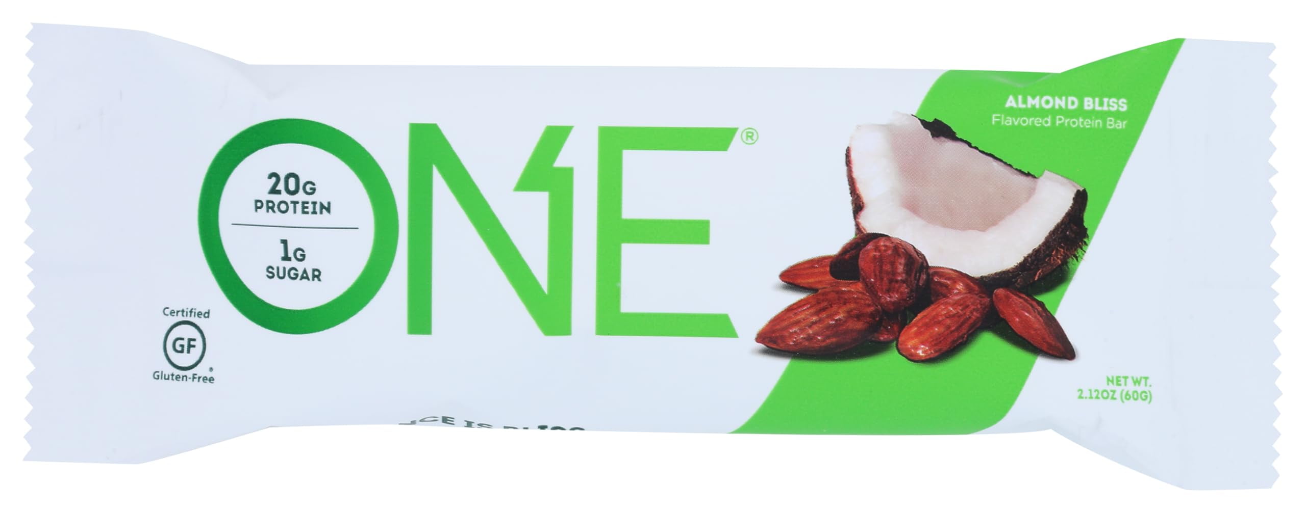 ONE Protein Bar,ITSCAlmond Bliss, 2.12 oz., Gluten-Free Protein Bar with High Protein (20g) and Low Sugar (1g), Guilt Free Snacking for Healthy Diets