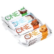 ONE Protein Bars, Best Sellers Variety Pack, Gluten Free 20g Protein and only 1g Sugar, Birthday Cake, Almond Bliss, Maple Glazed Doughnut & Peanut Butter Pie, 2.12 oz (12 Pack)