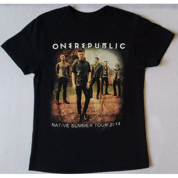 ONE REPUBLIC Native Summer Tour 2014 Black T-Shirt (size is missing)