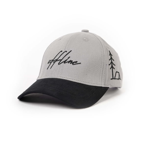 ONE WORD Baseball Cap, Adjustable Size for Running Workouts and Outdoor Activities, Soft Cotton Cap (Grey & Black)