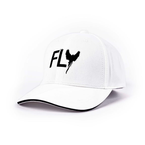 ONE WORD Baseball Cap, Adjustable Size for Running Workouts and Outdoor Activities, Soft Cotton Cap (White & Black)