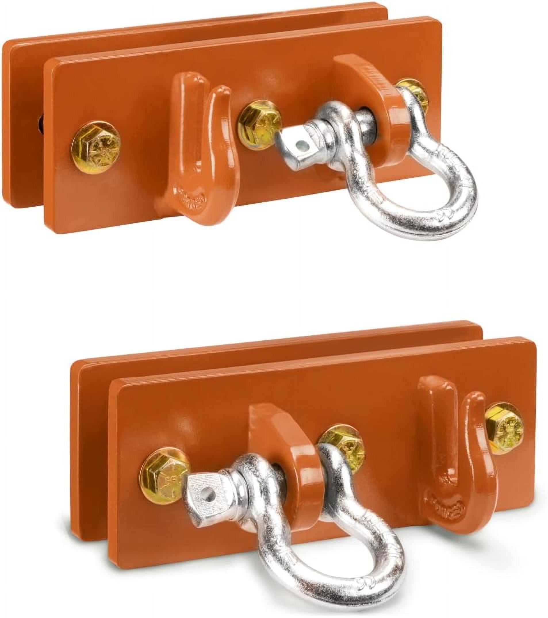 ONECHOI Tractor Bucket Hooks, Bolt On Clevis Mount with 1/2” Shackle, 5