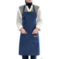 thumbnail image 1 of ONEKISS Aprons with Pockets Canvas Cotton Waterproof Cooking Apron for Men & Women, Adjustable Straps, One Size Fits Most, 1 of 8