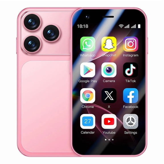 ONEMYTH A17 Mini Smartphone 3.0 Inches Facial Recognition Android 8.1 2GB RAM 16GB ROM Dual SIM 3G Network Small Mobile Phone