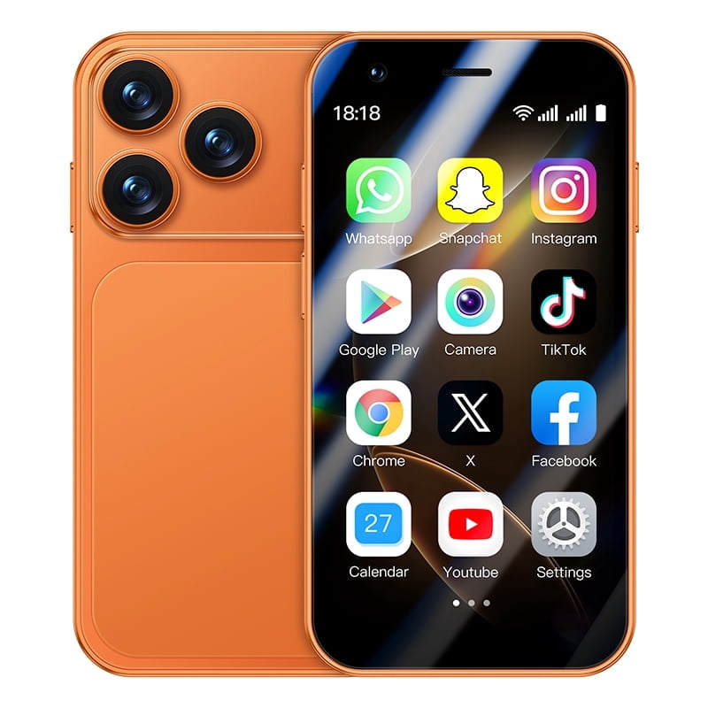 ONEMYTH A17 Mini Smartphone 3.0 Inches Facial Recognition Android 8.1 2GB RAM 16GB ROM Dual SIM 3G Network Small Mobile Phone